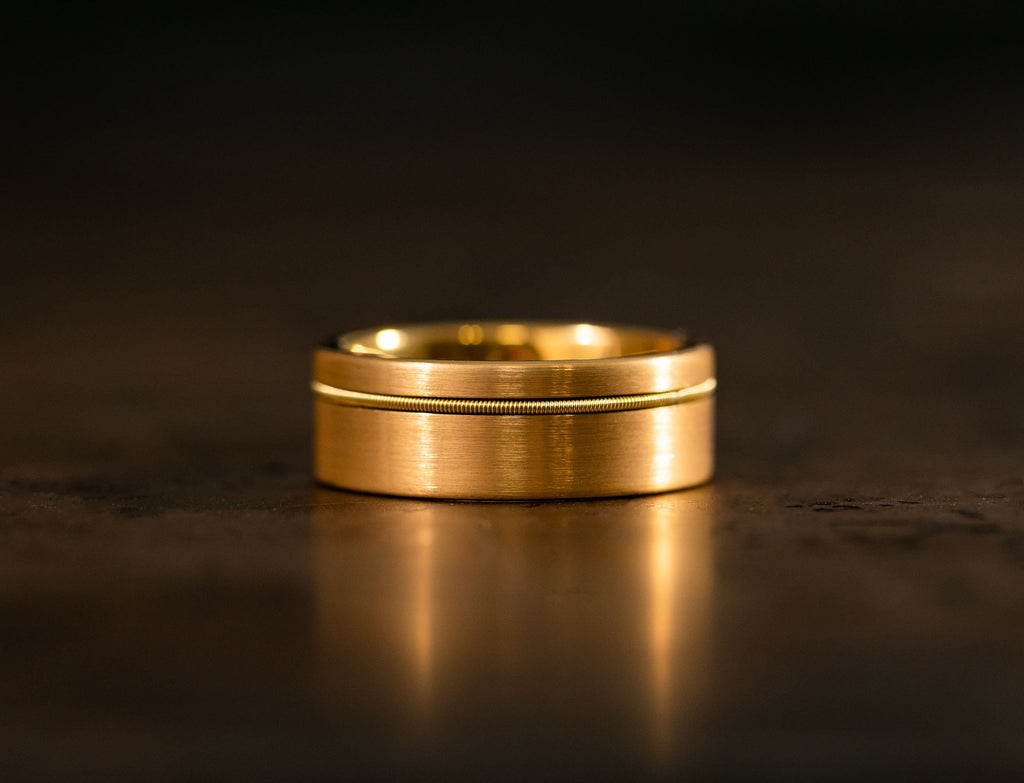 Gold Guitar String Ring